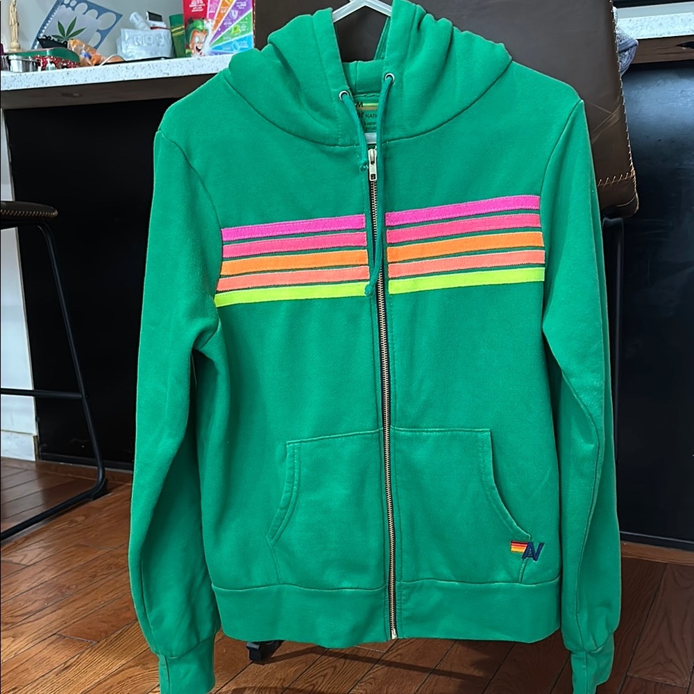 Aviator Nation five stripe hoodie in size M.